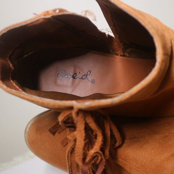 Qupid Fringe Ankle Booties - Picture 8 of 8